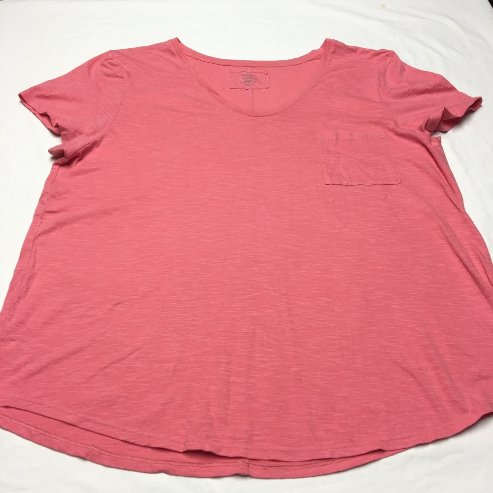 VINTAGE ANN TALYOR LOFT PINK SHORT SLEEVE TEE